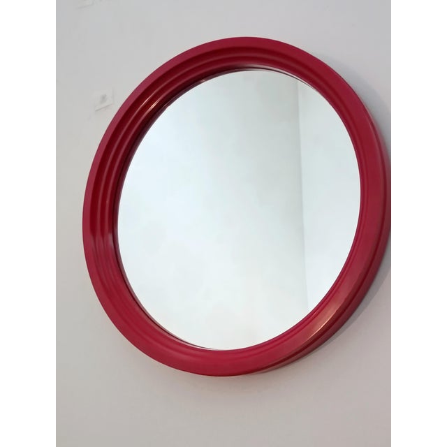 Space Age Round Plastic Mirror, 1970s For Sale - Image 6 of 6