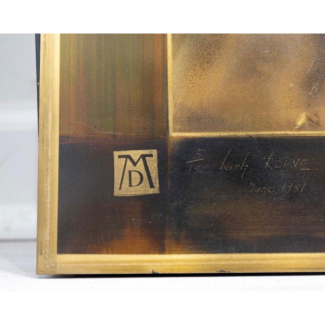 Bernhard Rohne for Mastercraft Brutalist Acid-Etched Metallic Wall Art, 1970s For Sale In Detroit - Image 6 of 9