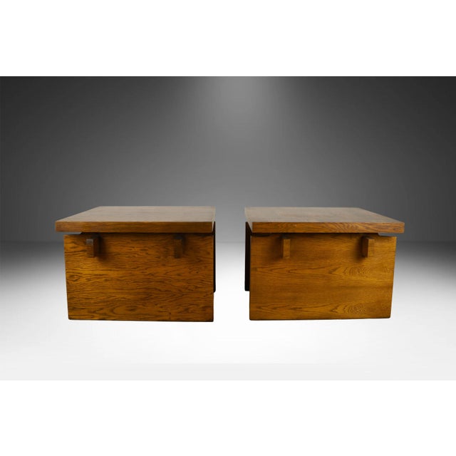 Pair Mid-Century Lane Brutalist End Tables For Sale - Image 13 of 14
