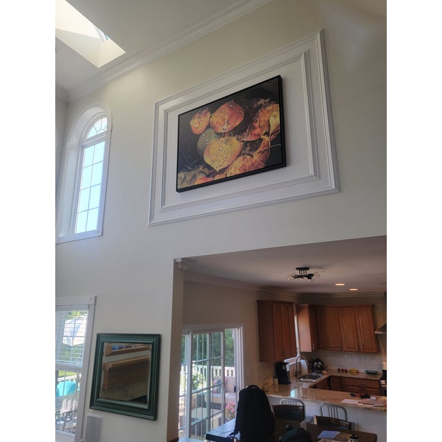 Large Rebecca Hodges Canvas Print of Autumn Leaves in Black Floating Frame For Sale - Image 4 of 11
