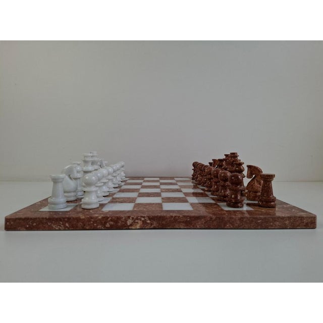 Mid-Century Modern German Marble Stone Chess Set, 1970s For Sale - Image 16 of 18