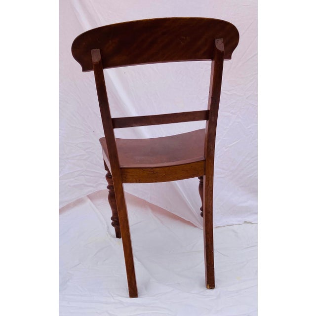 English Regency 19th Century Mahogany Side Chair Turned Legs For Sale In Dallas - Image 6 of 12