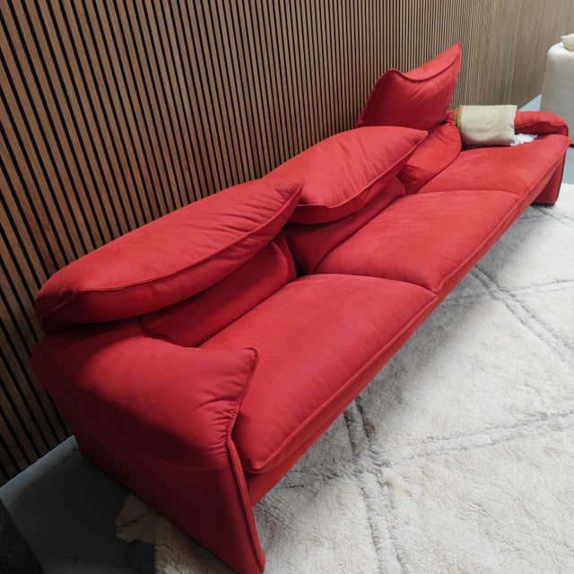Maralunga 3-Seater Sofa by Vico Magistretti for Cassina, 2024, in Flawless conditions. Designed 1970 to 1979 This piece...