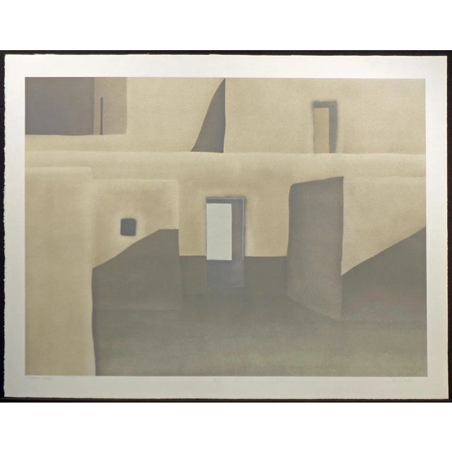 Realism 1984 "Drum Maker" Western Lithograph by John Axton For Sale - Image 3 of 7