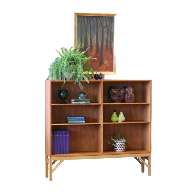 Danish Oak Bookcase by Børge Mogensen for FDB, 1960s For Sale - Image 12 of 14