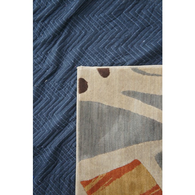 Karastan Artois Mathias Fog Abstract 74800-14114 Area Rug Carpet 5.5' X 8' For Sale - Image 10 of 12