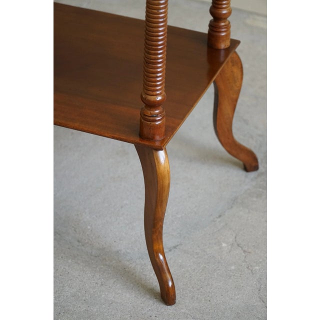 Early 20th Century Danish Side Table Pedestal with Finely Carved Legs, 1920s For Sale - Image 9 of 12