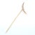 Gold Vintage Antique 14k Gold & Seed Pearl Crescent Moon Stick Pin For Sale - Image 8 of 8