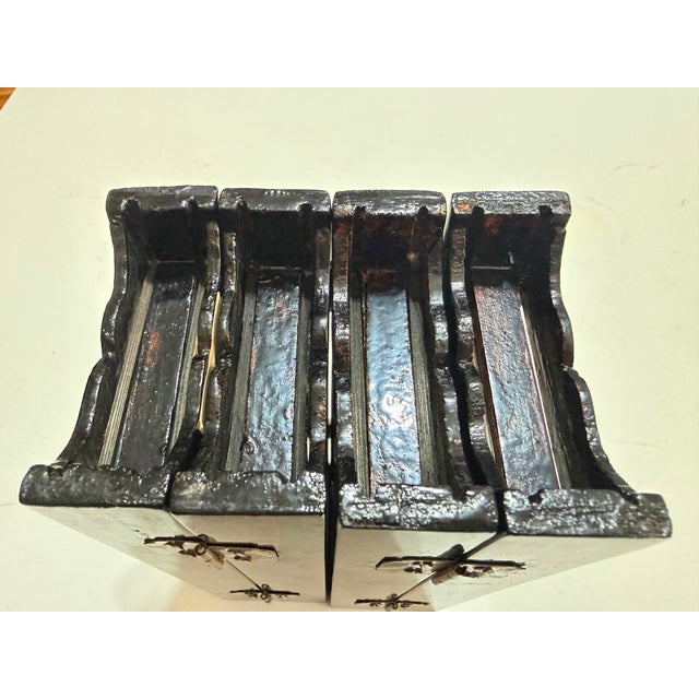 Mid 20th Century Chinese San You Cork Carving Four\-Panel Tabletop Screen** For Sale - Image 9 of 11