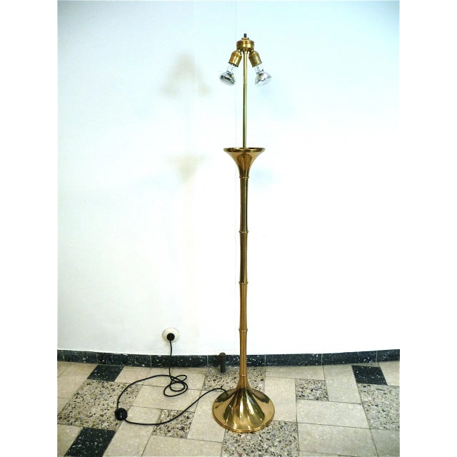 Bamboo Brass Floor Lamp by Ingo Maurer for Design M, 1960s For Sale - Image 13 of 17