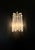 Pair of Murano Style Wall Sconce With 9 Clear/Transparent Triedri For Sale - Image 10 of 11