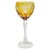 Livānu Stikls Amber Hand-Cut Crystal Wine Goblet, Latvia, Late 20th Century 8" For Sale - Image 4 of 10