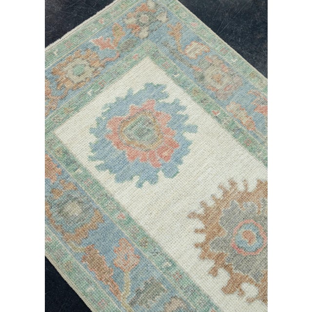 Early 21st Century Turkish Oushak Runner Rug 2'8" x 6'6" #17486 For Sale - Image 5 of 8