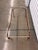 Mid Century Styled After Salterini Outdoor Metal Coffee Table With Textured Glass Top For Sale - Image 9 of 10