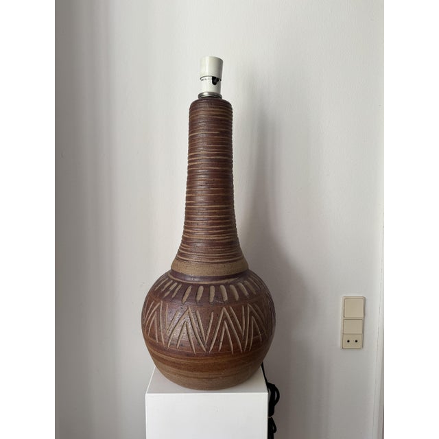 Vintage Danish Ceramic Table Lamp, 1970s For Sale - Image 4 of 4