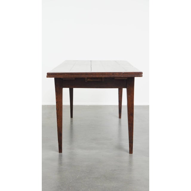 Antique French Oak Extendable Dining Table, Late 18th-Early 19th Century For Sale - Image 4 of 17