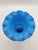 The vases date from the second half of the 19th century. They are made of turquoise opalescent glass and hand-painted with...