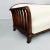 Wood Italian Modern Wooden Sofa with White Fabric, 1940s For Sale - Image 7 of 17