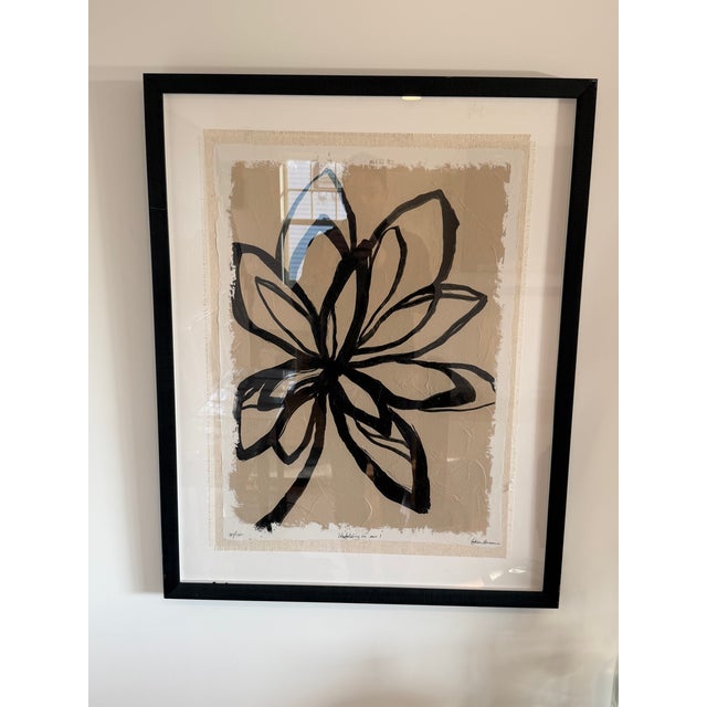 Abstract Late 20th Century "Unfolding in I" Framed Abstract Botanical Print, Signed & Numbered 181/1200 For Sale - Image 3 of 10