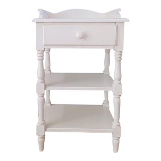Ethan Allen Cottage Nightstand in Antique White For Sale