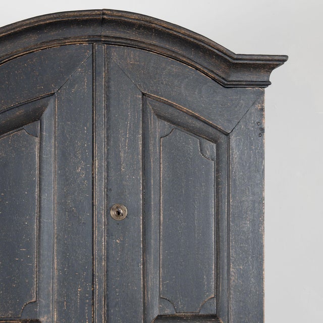 Early 19th Century Danish Black Painted Secretary Bureau For Sale - Image 6 of 9