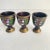 Black Hand Painted Pitcher & Petite Cups Port Wine Decanter Turkish Pottery Carafe Set of 7 For Sale - Image 8 of 12