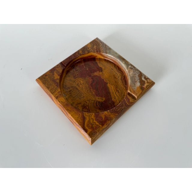 Vintage Carved Marble Onyx Ashtray For Sale In Miami - Image 6 of 9