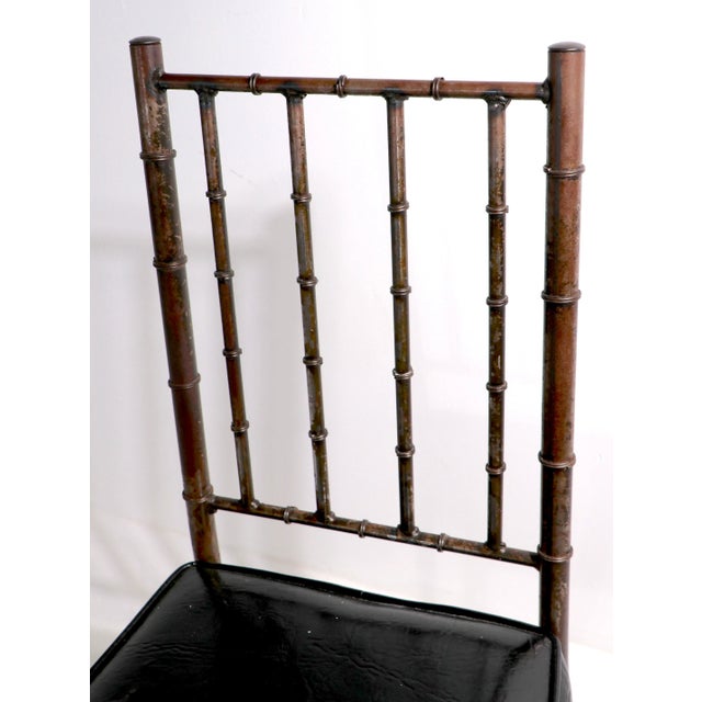 Faux Bamboo Side Chair by Schoolfield Industries For Sale In New York - Image 6 of 12