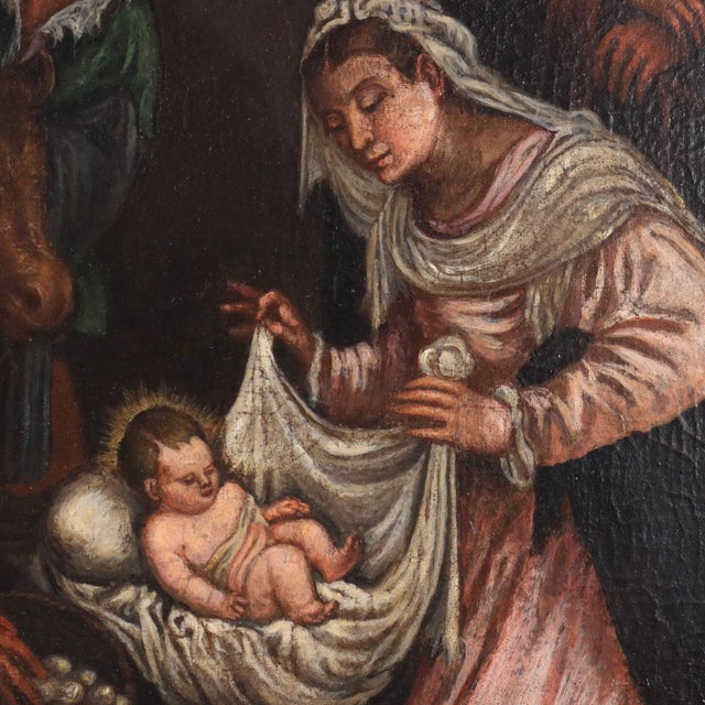 Francesco Bassano, Oil on Canvas, Framed For Sale - Image 4 of 16