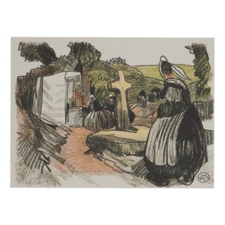 Mathurin Meheut, Pilgrimage to the Oratory, 1937, Engraving For Sale