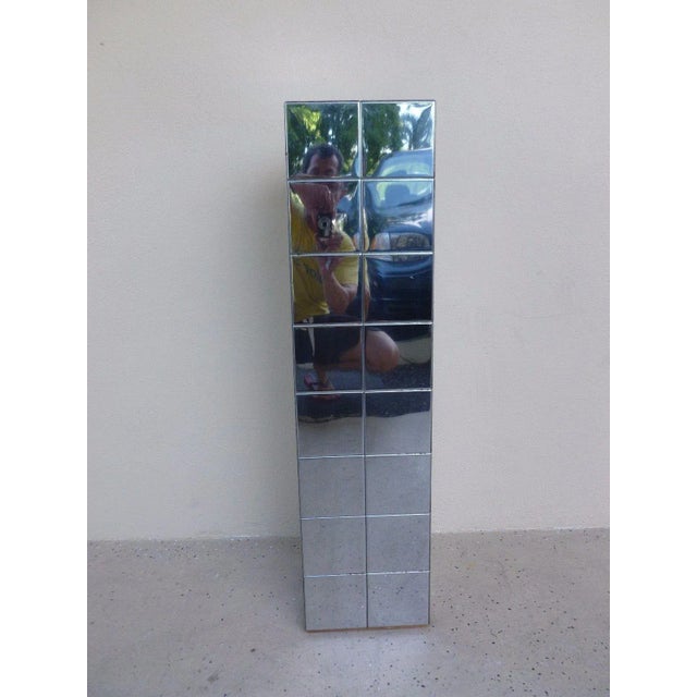 Mid-Century Modern 1970's Vintage Paul Evans Cityscape Style Chrome Patch Pedestal For Sale - Image 3 of 11