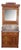 Antique Victorian Eastlake Walnut Burl Marble Washstand & Mirror Commode Cabinet For Sale