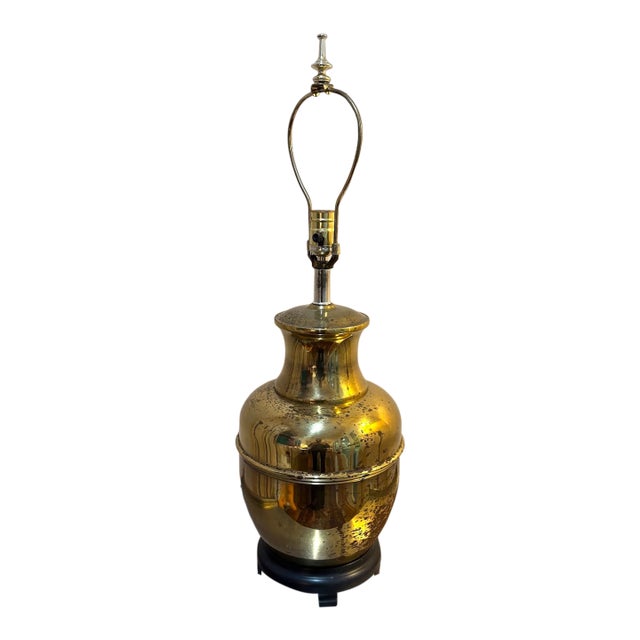 Brass Chinoiserie Table Lamp For Sale