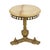 Vintage Brass Side Table with Round Onyx Marble Top, 1950s For Sale - Image 4 of 18