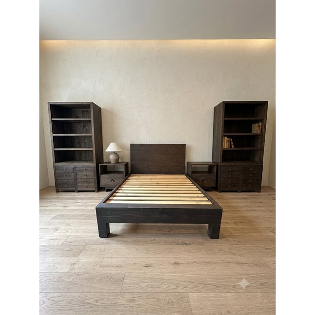 This comprehensive bedroom collection delivers authentic rustic-modern style with substantial storage and flexible design....