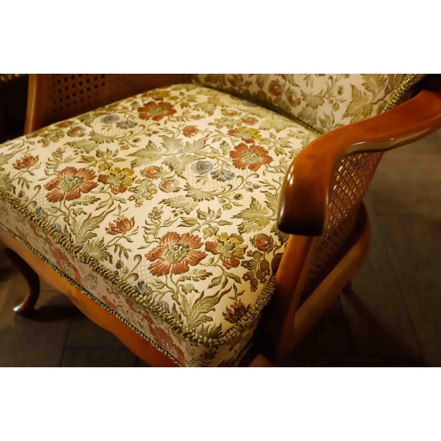 German Chippendale Cane Armchairs by Adolf Wrenger, 1960s, Set of 2 For Sale - Image 11 of 18