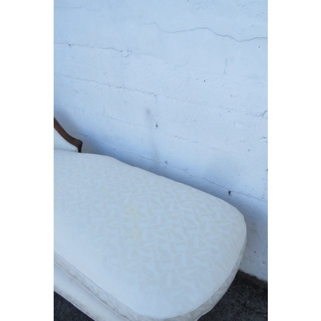 French Carved Long Large Fainting Couch Chaise Lounge 6284 For Sale - Image 17 of 18