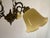 1960s Vintage Art Nouveau Revival Three-Light Chandelier with Opaline Glass Shades, Yugoslavia, 1960s For Sale - Image 5 of 12