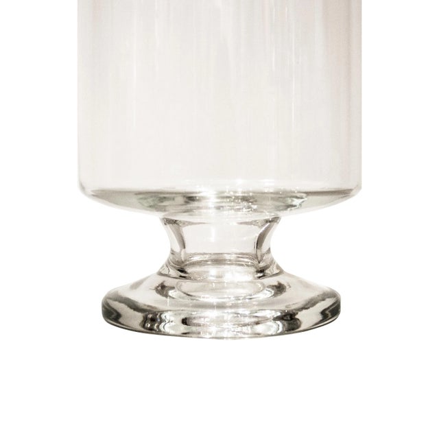 Vintage Glass Apothecary Vase with Lid, Italy, 1950 For Sale - Image 3 of 6