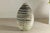 Large Artisan Ceramic Vase with Cream and Brown Striped Glaze For Sale - Image 12 of 12