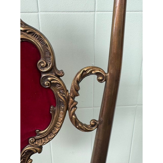 Vintage Chiavari Chair in Brass and Velvet, 1960s For Sale - Image 13 of 17
