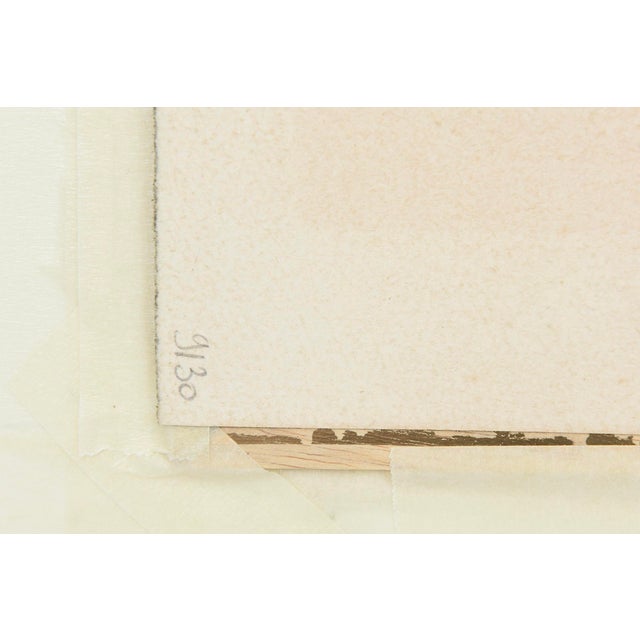 Vintage Signed Guillermo Silva Santamaria Aquatint With Mat Unframed For Sale - Image 10 of 10