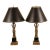 Vintage Neoclassical Alsy Bronze Caryatid Figural Table Lamps - Pair For Sale
