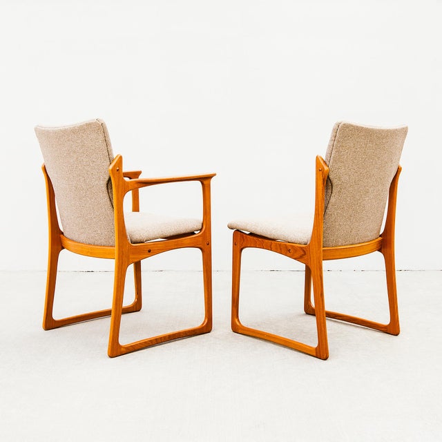 Vintage Danish Modern Solid Teak Dining Chairs by Vamdrup For Sale - Image 9 of 15