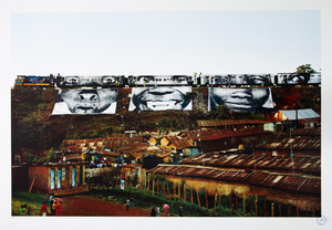 JR, Action in Kibera Slum, Lithograph