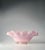 A Large Murano Glass oval bowl with ruffled edge by Barovier &amp; Toso. Beautiful Pink Color with Gold overlay.
