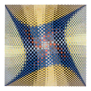 "Involution - Union 4b" Original Large-Scale Abstract Woodcut by Kazumi Amano