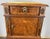 Antique French Carved Inlaid Bedside Table with Marble Top For Sale - Image 5 of 15