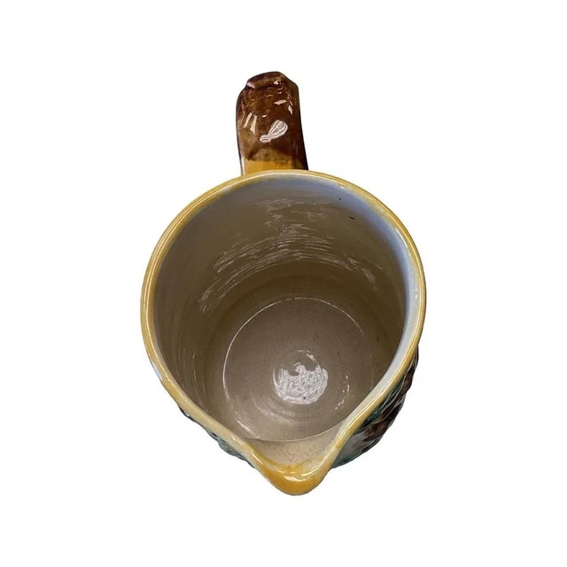 Late 19th Century Late 19th Century Majolica Jug With Stag For Sale - Image 5 of 6