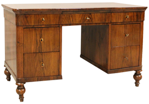 19th Century Italian Desk Table in Walnut